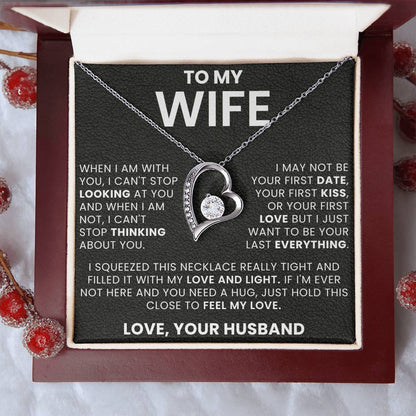 To My Wife, I Can't Stop Thinking About You - Forever Love Necklace