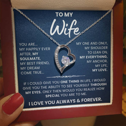 To My Wife, You're My Life, My Love - Forever Love Necklace