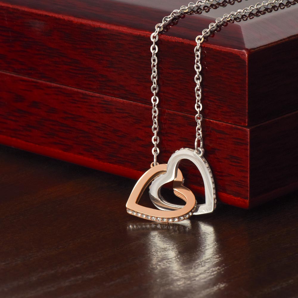 To My Wife, You Are The Best Thing - Interlocking Hearts Necklace