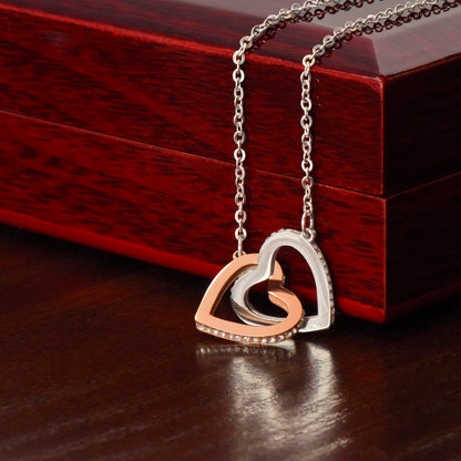 To My Wife, You Are The Best Thing - Interlocking Hearts Necklace